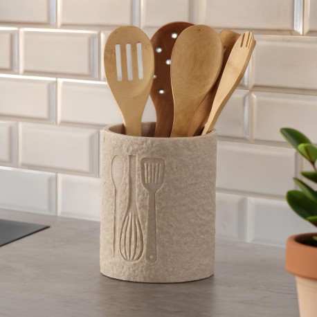 PORTAUTENSILIOS VITI BEIGE GRANDE