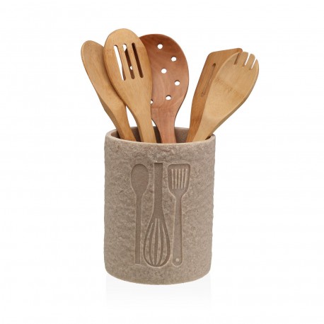 PORTAUTENSILIOS VITI BEIGE GRANDE