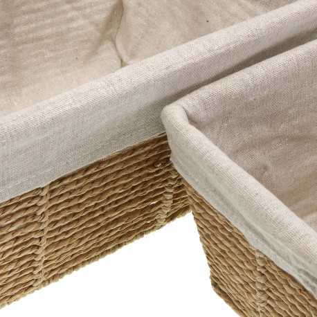 SET DE 2 CESTAS MARRON ZENIT SIN TAPA