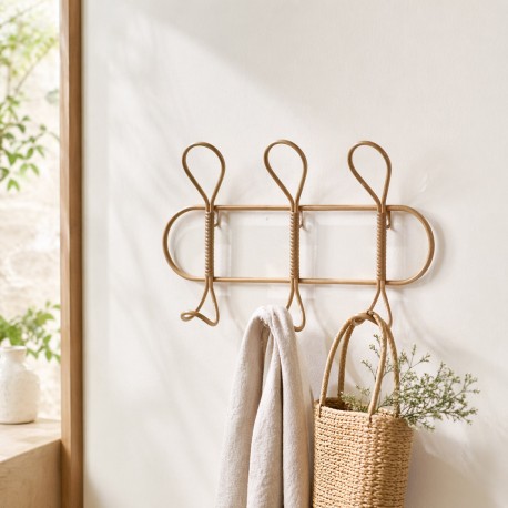 PERCHERO METAL EFECTO BAMBU