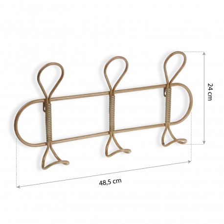 PERCHERO METAL EFECTO BAMBU