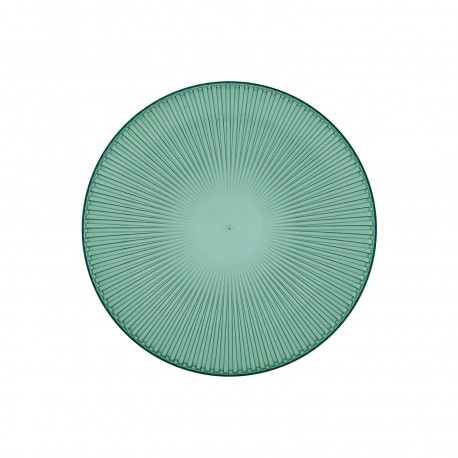 PLATO LLANO TRANSPARENTE VERDE