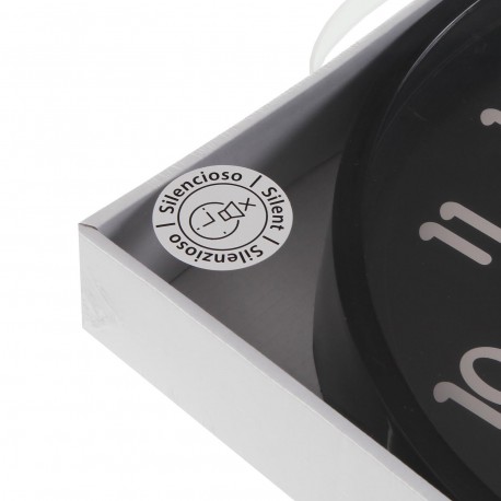 RELOJ COCINA 30 CM NOVA NEGRO