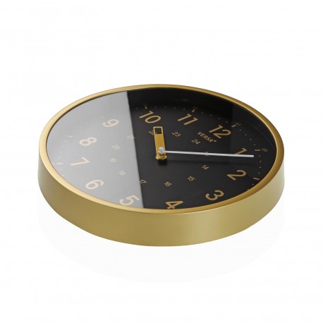 RELOJ COCINA 30 CM GOLDEN NEGRO