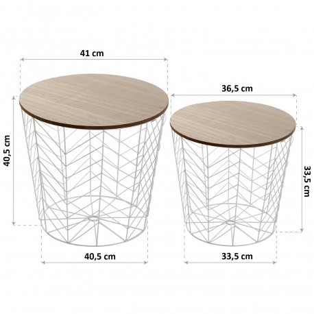 SET DOS MESAS AUXILIARES
