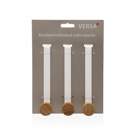 SET 3 PERCHEROS DE PUERTA BLANCO INDIVIDUALES