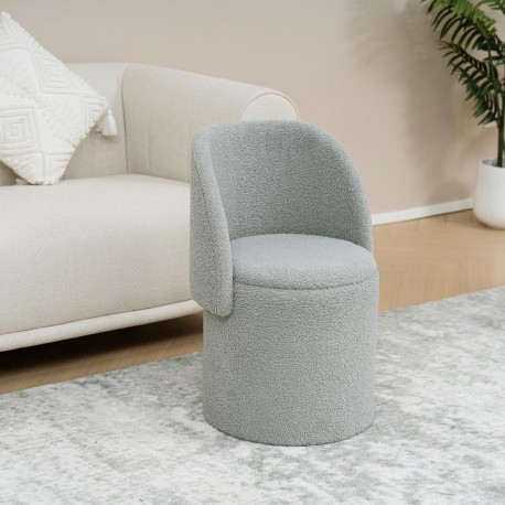 ASIENTO CON ALMACENAMIENTO GRIS