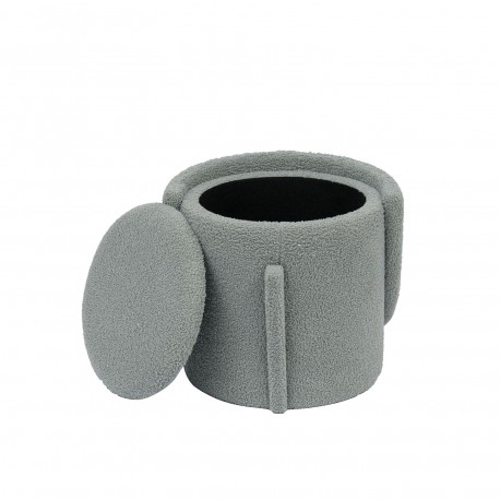 ASIENTO CON ALMACENAMIENTO GRIS