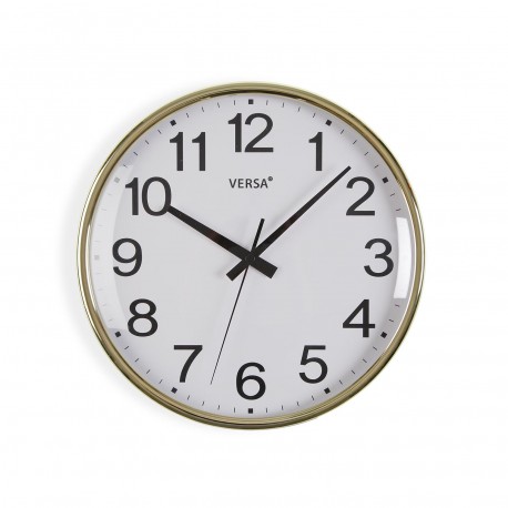 RELOJ PARED GIA DORADO 26CM