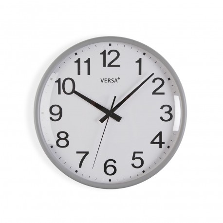 RELOJ PARED GIA GRIS 26CM