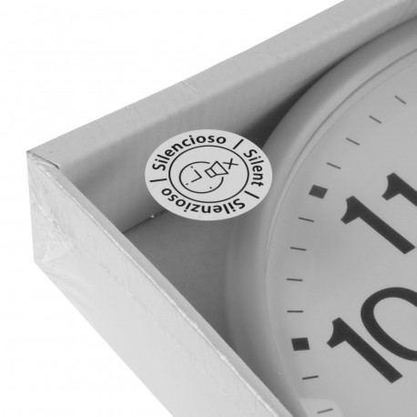 RELOJ PARED GIA GRIS 26CM