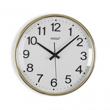 RELOJ PARED GIA DORADO 31CM