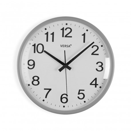 RELOJ PARED GIA GRIS 31CM