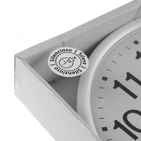 RELOJ PARED GIA BLANCO 35CM