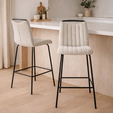 TABURETE BEIGE CLARO