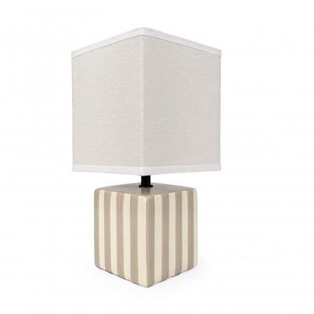 LAMPARA RAYAS BEIGE