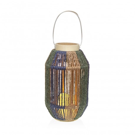 FAROLILLO CON VELA LED 36 CM SELUNA