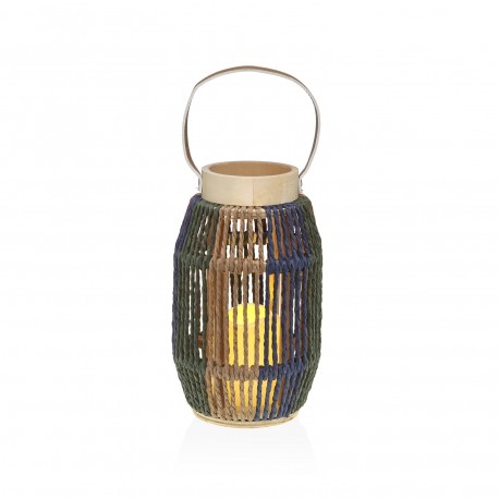 FAROLILLO CON VELA LED 26 CM SELUNA