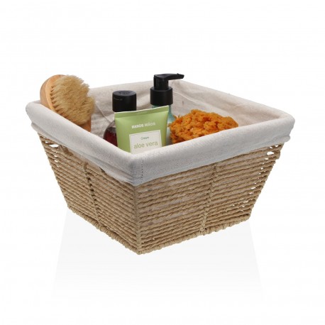 CESTA CUADRADA BEIGE