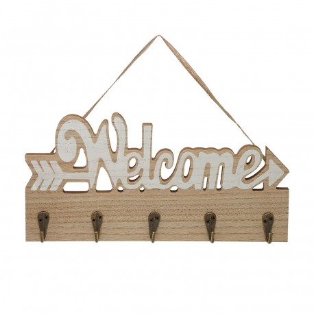 PERCHERO PARA LLAVES "WELCOME"