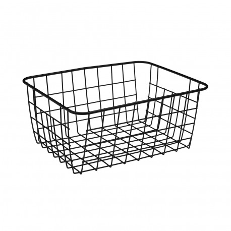 CESTA RECTANGULAR NEGRO GRANDE