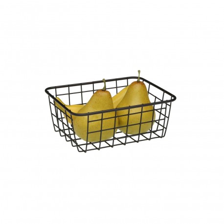 CESTA RECTANGULAR NEGRO PEQUEÑO