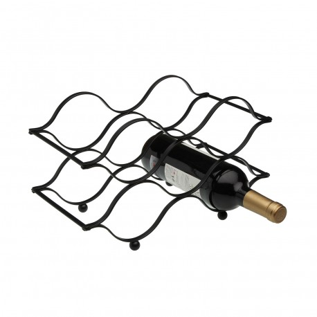 BOTELLERO  PARA 6 BOTELLAS NEGRO