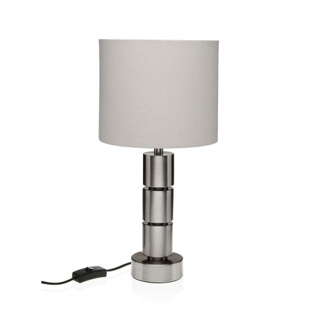LAMPARA DE MESA ANNA PLATEADO