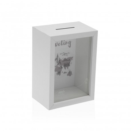 HUCHA PARA VIAJES BLANCA