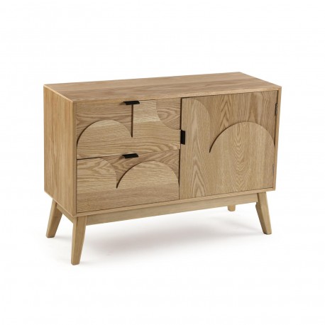 COMODA CON 2 CAJONES Y PUERTA SARA