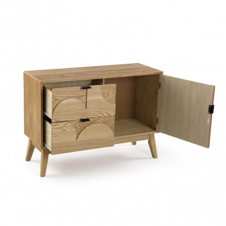 COMODA CON 2 CAJONES Y PUERTA SARA