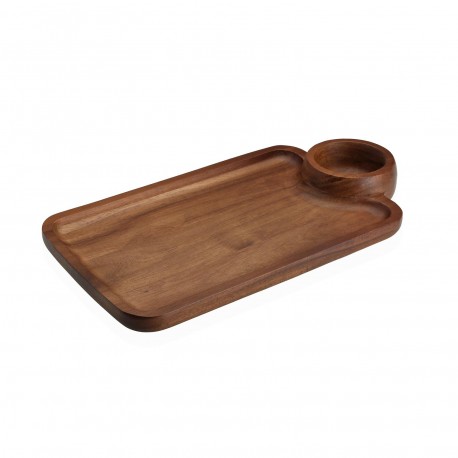 TABLA QUESO CON BOWL ACACIA