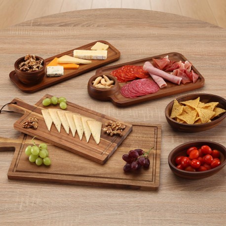 TABLA QUESO CON BOWL ACACIA