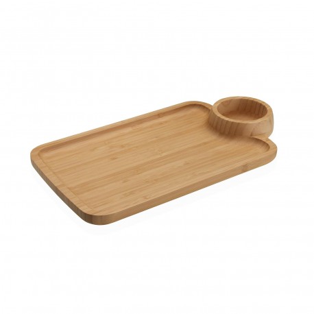 TABLA QUESO CON BOWL BAMBU