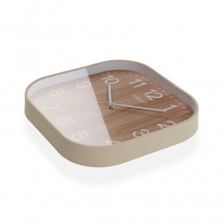 RELOJ COCINA SQUARE MADERA CLARA