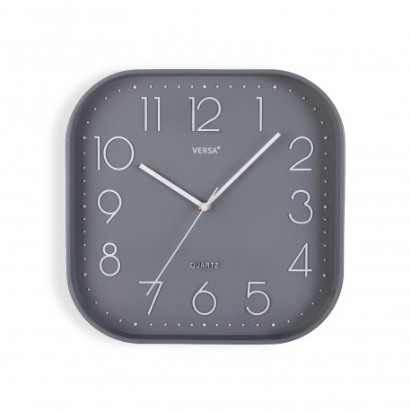 RELOJ COCINA SQUARE GRIS