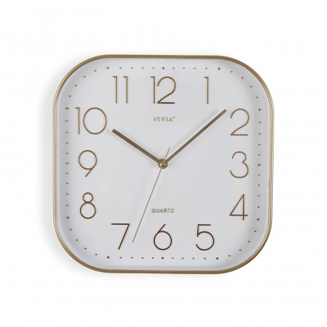 RELOJ COCINA SQUARE DORADO