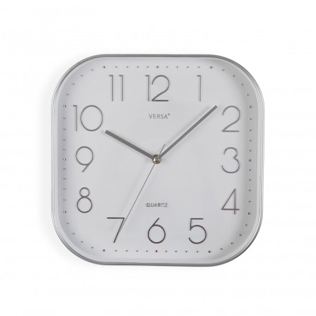 RELOJ COCINA SQUARE PLATEADO