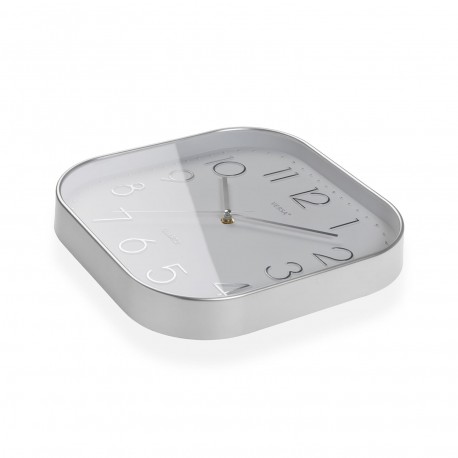 RELOJ COCINA SQUARE PLATEADO