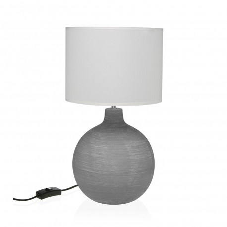 LÁMPARA DE MESA CERAMICA DEWAS GRIS