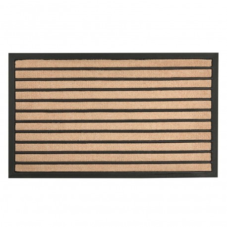 FELPUDO RAYAS MARRON 40X70