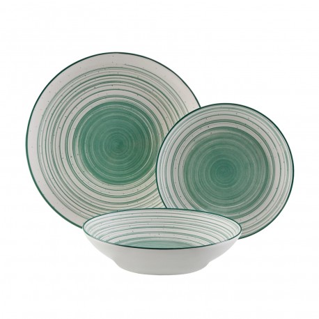 VAJILLA 18 PIEZAS NYLOR VERDE