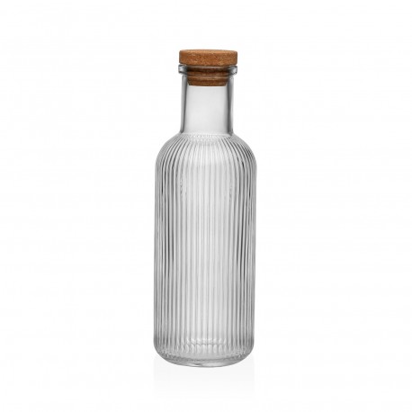 BOTELLA  TRANSPARENTE RAYAS 1300ML