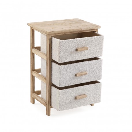 CAJONERA 3 CAJONES BEIGE