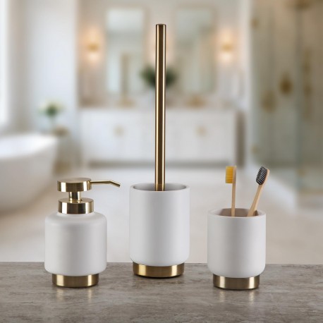 VASO PORTACEPILLOS LUMIERE BLANCO