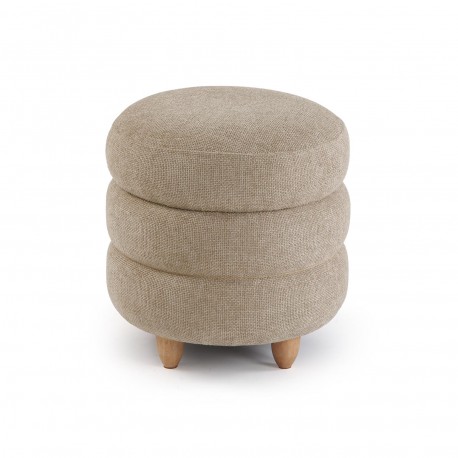 PUFF CON ALMACENAJE BEIGE SIRO