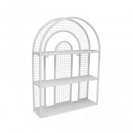 ESTANTERIA METALICA DE PARED BLANCA