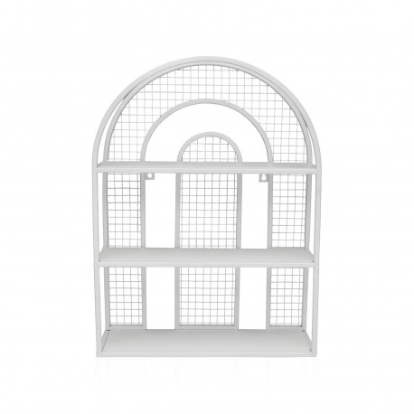 ESTANTERIA METALICA DE PARED BLANCA