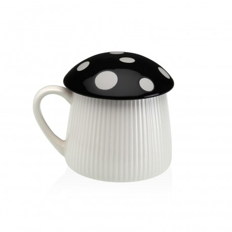 TAZA CON TAPA SETA NEGRA