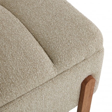 PIE DE CAMA TAPIZADO CON ALMACENAMIENTO BEIGE